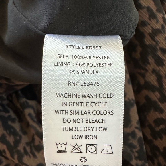 Evereve Black and Brown Leopard Print Jumpsuit - Picture 5 of 5